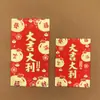 Caixa de Papel Vermelho Brilhante 2026 Envelope Vermelho para o Ano Novo, Envelope Vermelho Tradicional de Papel Macio, Bolsa de Envelope Vermelho de Alta Qualidade