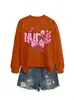 Amazon eBay sitio independiente casual cómodo moda mujer enfermera lazo corazón globo otoño invierno sudadera