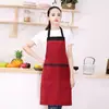 Avental de Poliéster Espessado com Gola Halter Atacado para Cozinha, Restaurante, Culinária, Nail Art, Trabalho em Loja de Chá de Leite, Personalizável com Impressão, Espessado e Resistente a Manchas