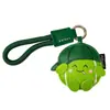 Llavero Colgante Original de Cuero con Tres Bolas para Bolsos de Niñas Accesorios de Lujo Accesibles Bádminton Tenis Dibujo Animado Pequeño Regalo