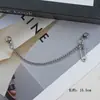 Cadena de tela con textura personalizada de nuevo estilo, cadena para teléfono móvil, accesorios de bricolaje, zapatos de lona, ​​hebilla de zapato de estrella punk de metal, accesorios