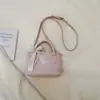 Nova Bolsa Quadrada Pequena Estilosa e na Moda 2026, Bolsa de Mão Lisa, Bolsa Transversal Feminina de Estilo Simples para o Dia a Dia com Laço