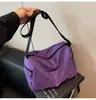Bolso de Lona a Cuadros Transfronterizo para Mujer de Gran Capacidad 2025 Nuevo Otoño e Invierno Bolso de Hombro Cruzado de Alta Gama para Viaje Bolso Almohada
