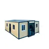Exportação Transfronteiriça de Casas Contêiner Expansíveis de Dupla Asa, Casas Contêiner Dobráveis e Casas Contêiner Modulares Expansíveis para Empreiteiros de Engenharia