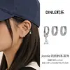 Novos brincos estilo coreano com um design de luxo leve, nicho, de alta qualidade, requintado, cool e estiloso, brincos simples e minimalistas para mulheres