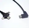 Cable Adaptador Macho Tipo C Macho Micro Macho Macho Lt a Macho Tipo C Tipo Tres en Uno Cable de Datos de Carga Rápida