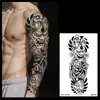 Tatuagem Temporária Completa de Braço com Flores e Ervas para Homens e Mulheres à Prova d'Água Duradoura Tinta Suco Alta Qualidade Não Refletiva Novo Estilo 2025