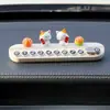 Gato da Sorte Placa de Estacionamento Temporário para Carro Placa de Celular para Carro de Meninas Placa de Número de Telefone para Carro Ornamentos Itens Decorativos