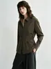Elegante camisa de mujer de alta gama estilo francés, nuevo top de mujer otoño 2026, elegante camisa de manga larga con sentido del diseño, estilo old money