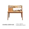 Escritorio con estantería, mesa integrada, escritorio de computadora, escritorio de oficina moderno simple, escritorio de estudio para estudiante montado en la pared para dormitorio de apartamento pequeño