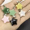 Colgante Estrella Pequeña Transfronterizo 20*6mm Colgante de Vidrio Accesorios para Joyería Accesorios para Collares DIY Estrella de Cinco Puntas Mayoreo