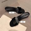 Versión de Piel de Vaca~Nuevo Estilo Zapatos de Tacón Alto de Seda Estilo Británico con Tacón de Gatito, Sandalias de Piel Genuina para Mujer, Estilo Verano