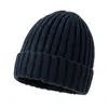 Gorro de Mezcla de Lana para Otoño e Invierno, Gorro Unisex de Lana Cálido Engrosado para Clima Frío, Gorro de Punto con Protección para los Oídos para Exteriores, Gorro de Punto de Exportación