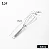 Batidor de Huevos de Resorte de Acero Inoxidable Mini Batidora Manual Doméstica Cuchara para Batir Crema y Huevos Herramienta para Hornear