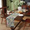 Camino de Mesa con Borlas Retro Estilo Nuevo Americano Transfronterizo Hilo de Planta Jacquard Teñido en Hilo Cubierta para Mesa de Centro Mueble de TV Toalla Ins Bandera para Pie de Cama