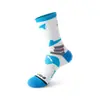 Meias esportivas de tubo longo para badminton masculinas, com sola felpuda espessa, absorventes de suor e absorventes de choque, para treino, corrida e basquete masculinos