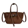 Bolso de Tote Retro para Viajes de Negocios Mujer Nuevo Otoño 2026 de Alto Valor Elegante Casual Bolso Cubo de un Solo Hombro