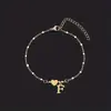 Pulsera de Acero Inoxidable Retro Simple con Letra Inglesa de Amor Transfronteriza para Mujer Pulsera de Goteo de Aceite Pulsera de Letras Dropshipping