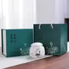 Miniatura Cerámica Pequeño Recipiente para Té Portátil Sellado Tarro de Almacenamiento para Polvo de Incienso y Ungüento, Caja de Empaque Vacía para Té Verde, Universal