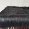 Tela Larga de Felpa Blanca y Negra para Fondo de Fotografía, Transmisión en Vivo, Mantel de Tocador, Tela Decorativa, Tela de Terciopelo para Mostrador