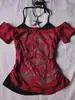 Conjunto de camisetas de manga corta para mujer con estampado de patrón gótico, nuevo de moda de verano europeo y americano, transfronterizo INS, moderno