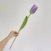 Tulipa de Silicone Macio de Galho Único Decoração de Jardim Flor Artificial Arranjo de Flores Flor de Plástico Sensação Tulipa Fabricante