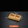 Creativo Plato de Nueve Compartimentos para Restaurantes Comerciales de Hot Pot, Restaurantes de Barbacoa, Bandejas de Carne y Verduras, Bandejas de Madera de Bambú, Platos Divididos