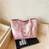 Bolsa grande, moderna, casual e única com textura simples, nova bolsa de ombro, bolsa tote feminina para o verão de 2026