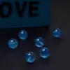 Água Marinha Natural Azul Diabo Contas Soltas Cristal Azul Gelo Contas Redondas Pulseira Feminina Colar Tecido à Mão
