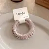 Goma para el pelo plisada de alta elasticidad estilo coreano para mujer, simple, suave y delicada con el cabello, elegante banda para el pelo