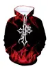 2025 Nueva Moda Sudadera con Capucha Estilo Harajuku Impresión 3D Banda de Rock para Hombres y Mujeres Sudadera con Capucha Superior