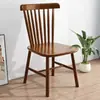 Cadeira de Jantar Windsor em Madeira Maciça Cadeira de Jantar Nórdica de Alto Valor Estilo Celebridade da Internet Luxo Leve Essencial para Casa Não Requer Montagem Cadeira Totalmente Montada em Madeira Maciça