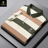 Polo Paisenlong para hombre, nuevo, de color liso, talla grande, informal, de manga corta, con solapa grande