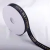 Fita de Letras Inglesas Coloridas para Buquê Presente Dourada Fita Inglesa Fita de Cetim Poliéster Venda por Atacado