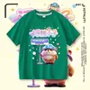 Camiseta de Manga Curta 100% Algodão para Meninos Eggman Party Beaver Boy, Moda Verão Infantil Marca Estilo Solto para Crianças Maiores