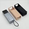 Batería Externa Xiaomi de Fábrica Adecuada 165W con Cable Incorporado 10000 mAh Versión para Bolsillo de Pantalón Color Té de Leche Cubierta Protectora de Silicona