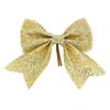 Suministros del Fabricante Adornos Navideños de Lazo Brillante de PVC Hecho a Mano Decoración de Regalo con Lámina Dorada