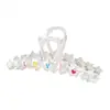 Pasador de Perlas para Mujer Clip de Lazo Estilo Coreano Pinza de Tiburón para la Parte Trasera de la Cabeza Accesorios Metálicos Grandes y Simples para el Cabello