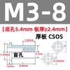 Tornillos Remachables Cónicos de Acero Inoxidable Columna de Tuerca Ciega con Estría Hexagonal Css/Csos-M3M4M5M6 Alta Resistencia