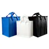 Bolsa de Tela No Tejida Perforada con Aguja, Estilo Nuevo con Patrón de Lunares Engrosado, Hecha a Medida con Asas Reforzadas y Bolsa Aislante con Relieve de Papel de Aluminio