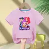 Grupo Bruja Cazadora Niños Niños y Niñas Estampado de Anime Moda Casual Camiseta de Manga Corta Nueva Transfronterizo