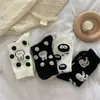 Calcetines de Lunares de Dibujos Animados de Conejo Japonés para Primavera y Verano Calcetines de Media Caña para Mujer Calcetines Lindos para Niña Otoño e Invierno Dulces Combinan con Todo Universitarios
