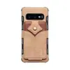 Para Samsung S10plus S10 Samsung note89 Cartera tipo libro con tarjetero y tapa de hoja de arce para teléfono