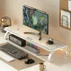 Soporte para computadora de escritorio, soporte para laptop, base para monitor de estación de trabajo, marco de soporte, estante de almacenamiento de escritorio