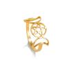 Anillo de pentagrama de diosa de la Luna Triple acero inoxidable pentagrama con dos anillos de luna joyería regalo