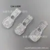 Clip de plástico hebilla de cola de cuerda cabeza de cordón cremallera cabeza de cordón de paraguas clip de cuerda de paraguas hebilla de cabeza de cordón elástico negro y blanco a través de punto