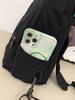 Bolsa de Peito Simples Estilo Coreano Bolsa Transversal Casual Estilo Japonês Pequena Mochila para Esportes e Ciclismo Bolsa de Ombro de Lona para Mulheres