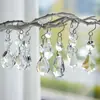 Temu transfronterizo venta caliente cristal transparente carillón de viento colgante atrapasoles lámpara material de decoración al por mayor árbol de navidad