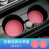Porta-copos de Silicone para Carro Antiderrapante Pad de Armazenamento Porta-copos Elevado Anti-Vazamento Universal Redondo Pad Antiderrapante Porta-copos de Carro
