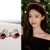 Brincos de Agulha Prateada Estilo Coreano com Pérolas Quadradas Cravejadas de Diamantes, Brincos Simples e Elegantes Vintage com um Toque de Luxo, Brincos Versáteis e Únicos para Mulheres